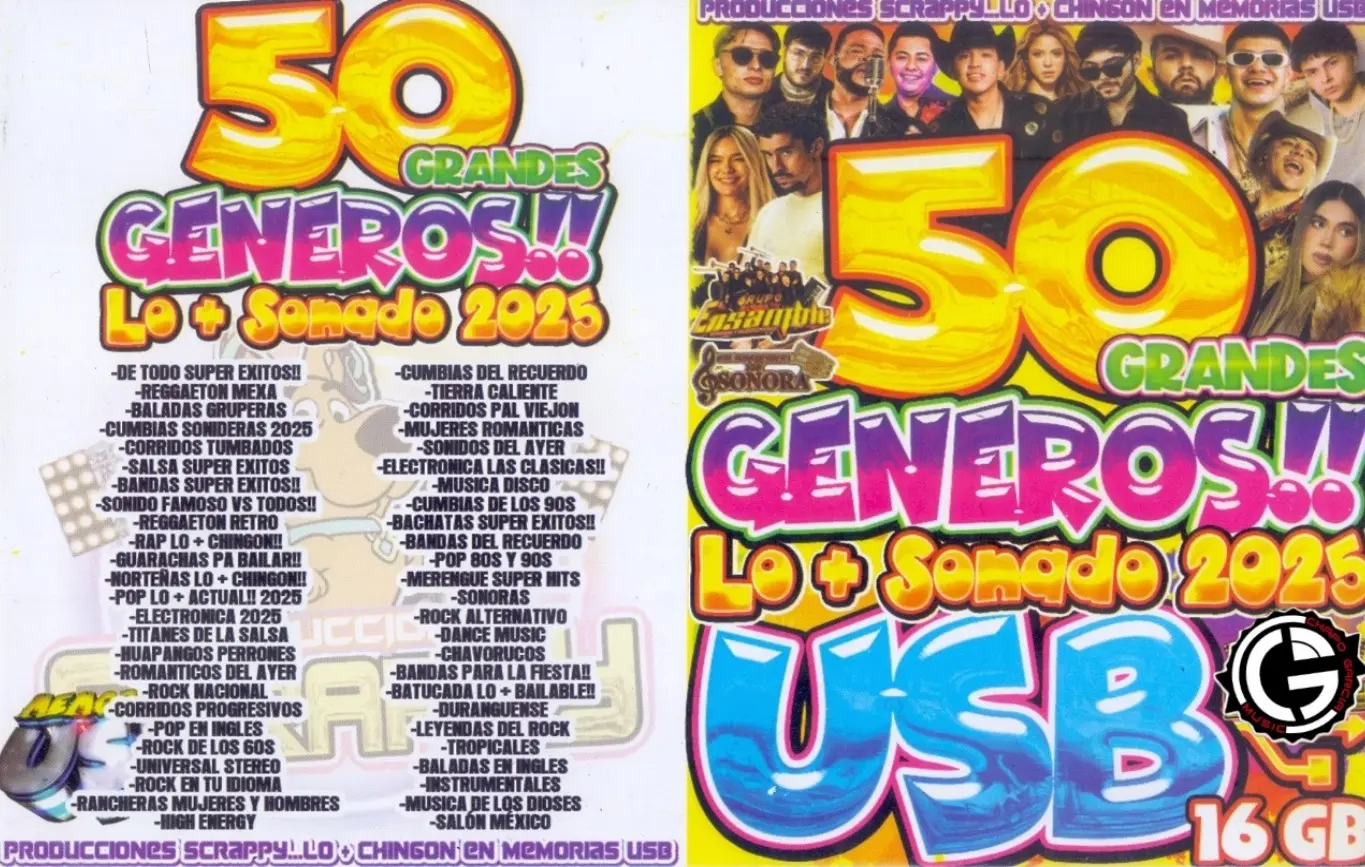 50 GRANDES GENERO LO MAS SONADO 2025